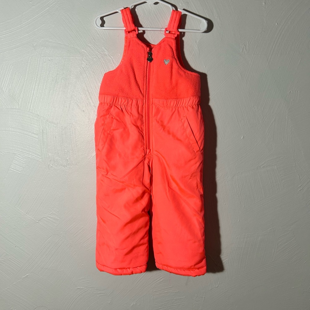 OshKosh B'gosh Orange Overalls Insulated Winter Wear